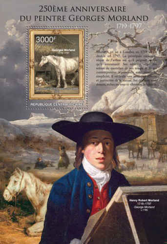 Central Africa - Georges Morland, Art - Souvenir Sheet - 3H-471