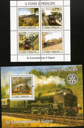 St Thomas & Prince Isl - Steam Locomotives ST4317-18