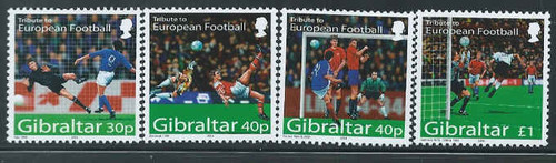 Gibraltar - 2004 - European Football - 4 Stamp Set MNH Scott #971-4