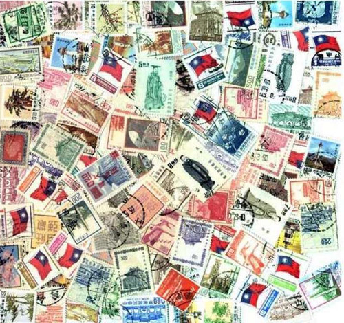 Taiwan, China  Stamp Collection - 100 Different Stamps