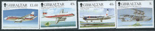 Gibraltar Wholesale - 10 MNH Sets 2006 Air Svc #1048-51 Below Face!