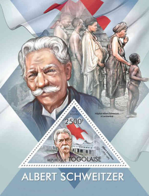 Togo - Albert Schweitzer, Red Cross - Souvenir Stamp Sheet - 20H-640