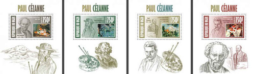 Niger - Paul Cezanne - 4 Stamp Set - 14A-223
