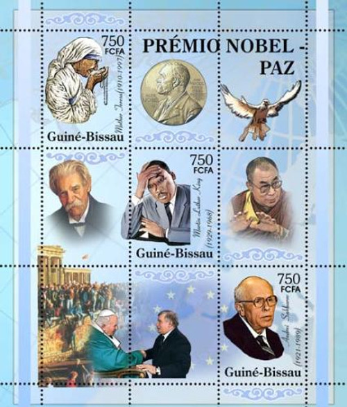 Guinea-Bissau - Nobel Peace Prize Winners, ML King, Sakharov GB5301a