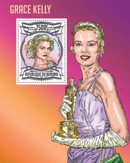 Burundi - Grace Kelly on Stamps - Mint Stamp Souvenir Sheet - 2J-474