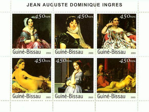 Guinea-Bissau - Ingres Paintings On Stamps GB3426-27