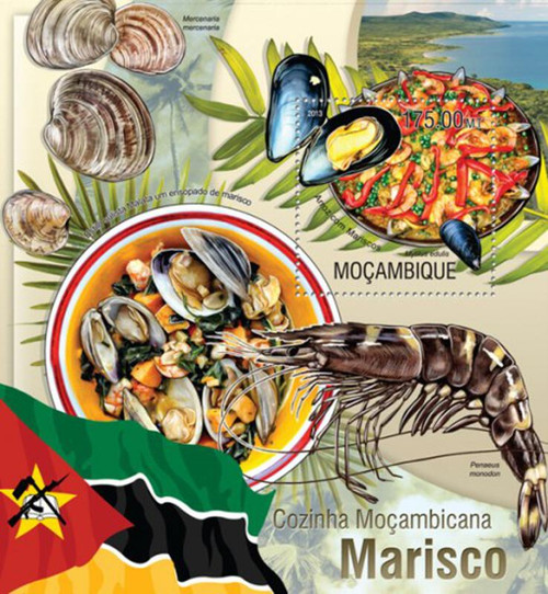 Mozambique - 2013 Mozambican Cuisine - Mint Stamp S/S - 13A-1253