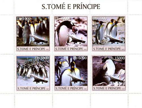 St Thomas & Principe - Penguins and Concorde ST3235-36