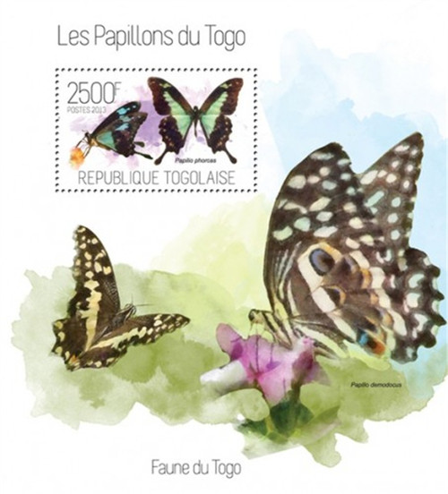 Togo - 2013 Swallowtail Butterfly - Stamp Souvenir Sheet - 20H-732