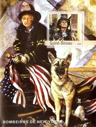 Guinea-Bissau - NY Firefighters On Stamps GB3322