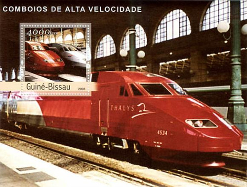 Guinea-Bissau - Hi-Speed Trains On Stamps GB3333
