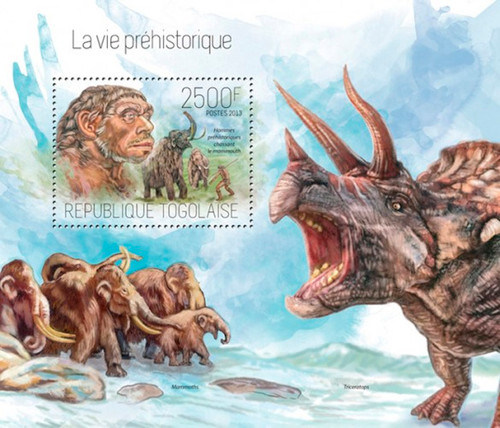 Togo 2013- Prehistoric Life on Stamps Mint Stamp S/S 20H-787