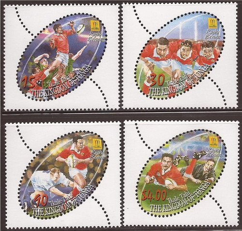 Tonga - 2002 Rugby Sevens - 4 Stamp Mint Set - 20N-010