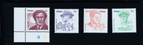 Palau 2001 Leaders & Great Men of History 4 Stamp Set 16D-061