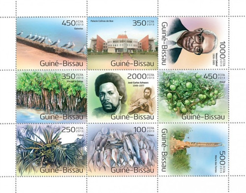 Guinea-Bissau - 2013 Guinea-Bissau on Stamps - 9 Stamp Set - GB13601a Guinea-Bissau - 2013 Guinea-Bissau on Stamps - 9 Stamp Set - GB13601a