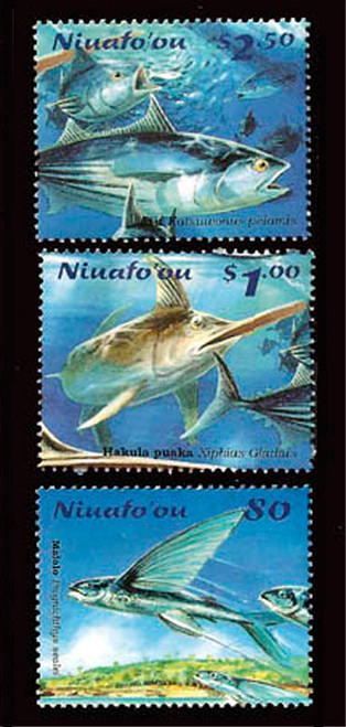Tonga Niuafo'ou 2001 Fish on Stamps Mint 3 Stamp Set 20M-030