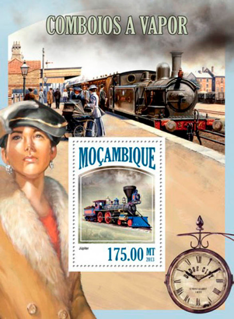 Mozambique 2013 Classic Steam Locomotives MNH  Stamp S/S 13A-1337