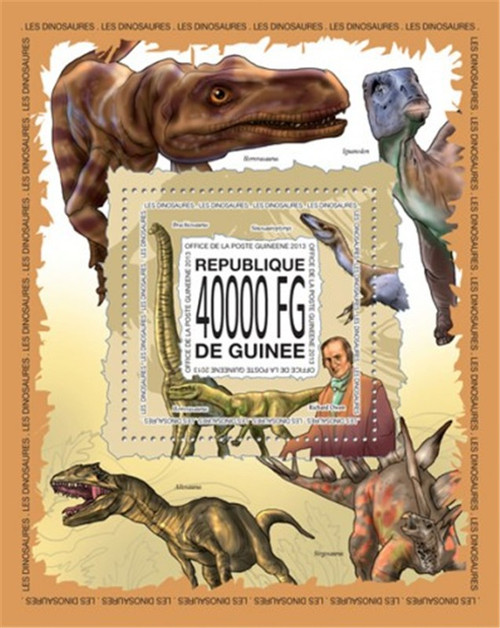 Guinea - 2013 Dinosaurs of the World - Stamp Souvenir Sheet - 7B-2260