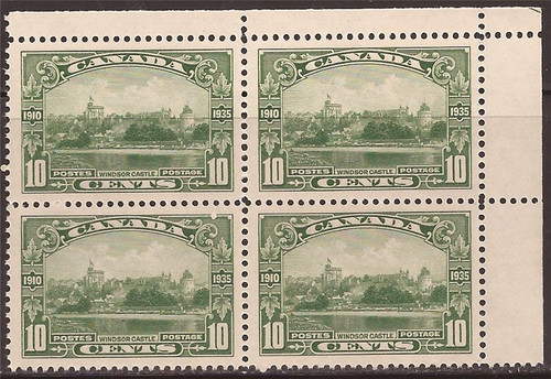 Canada - 1935 Windsor Castle - Block of 4 Stamps VF OG MNH Scott #215