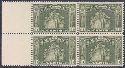 Canada - 1934 Loyalists Monument - Block of 4 Stamps - F/VF MNH #209