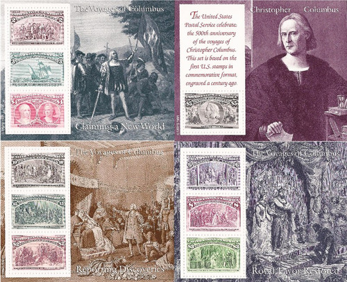 US Stamp - 1992 Christopher Columbus Set of 6 Souvenir Sheets #2624-9