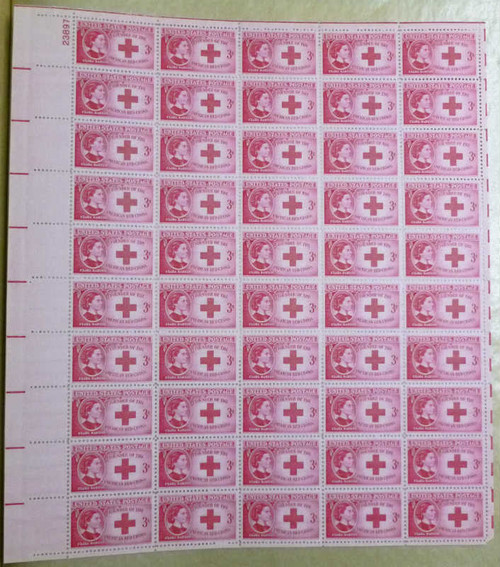 US Stamp - 1948 Clara Barton - 50 Stamp Sheet - F/VF MNH - Scott #967