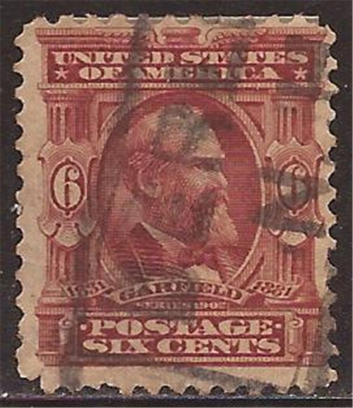 US Stamp - 1903 6c Garfield - F/VF Used - Scott #305