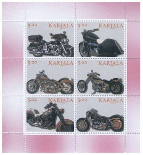 Motorcycles On Stamps - 6 Stamp Mint Sheet 11F-043