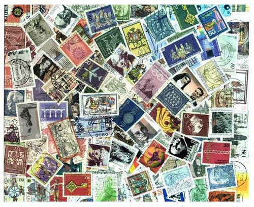 West Germany Stamp Collection - 1,000 Different Large Pictorial Stamps