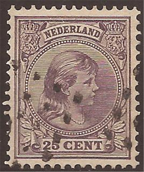 Netherlands - 1894 25c Princess Wilhelmina - VF Used - Scott #48