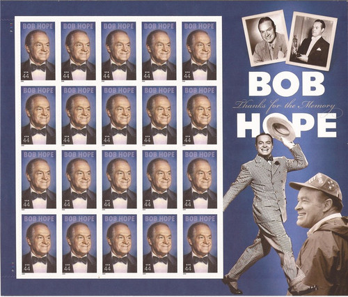 US Stamp - 2009 Bob Hope - 20 Stamp Sheet - Scott #4406