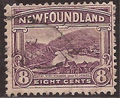 Newfoundland - 1923 8c Quidi Vidi - F/VF Used - Scott #137