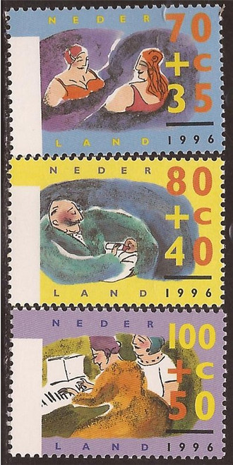 Netherlands - 1996 Senior Citizens - Set of 3 Semi-Postals #B692-4