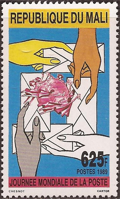 Mali - 1989 World Post Day - Stamp - Scott #565 