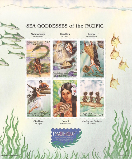 Micronesia - 1997 Sea Goddesses of the Pacific - 6 Stamp Sheet #261 