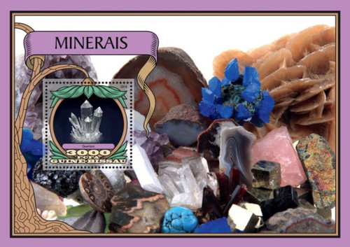 Guinea-Bissau - 2016 Minerals on Stamps - Souvenir Sheet - GB16701b