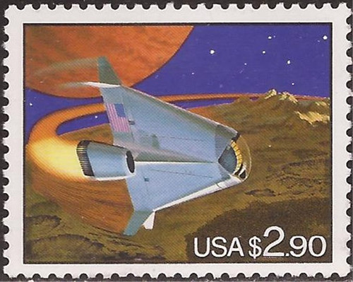 US Stamp - 1993 $2.90 Space Shuttle - Priority Stamp - Scott #2543