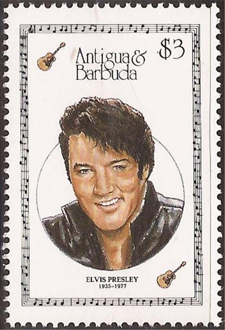 Antigua - 1987 Singer Elvis Presley Stamp - Scott #1047