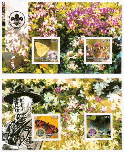 Butterflies, Orchids, and Powell - 2 Sheet Set 106-10-1