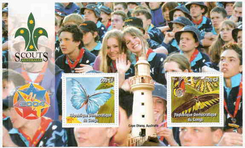 Butterflies and Lighthouse On Stamps 106-17