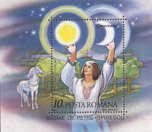Romania - 1987 Fairy Tale - Souvenir Sheet - Scott #3464a 