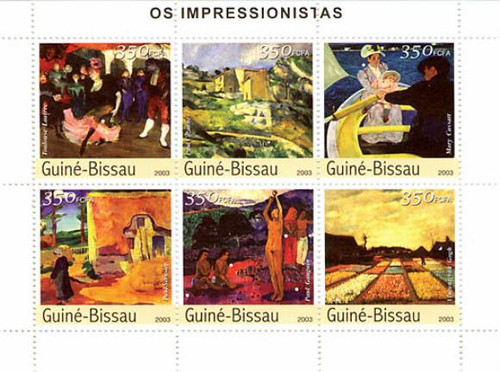 Guinea-Bissau - Impressionist Paintings On Stamp GB3317
