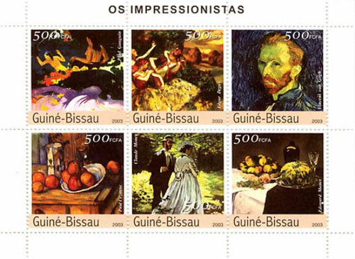 Guinea-Bissau - Impressionist Paintings On Stamp GB3319