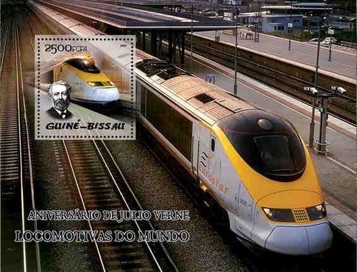 Guinea-Bissau - Eurostar Trains On Stamps GB5113b