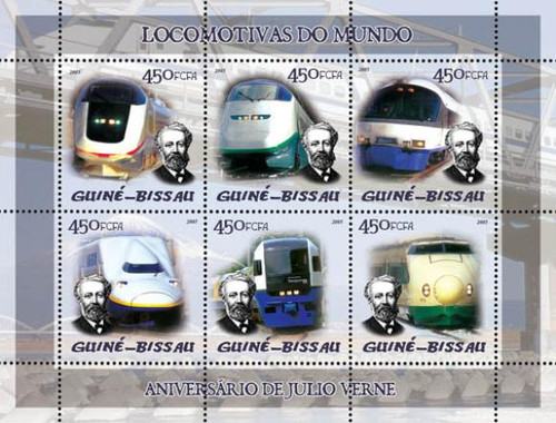 Guinea-Bissau - Trains On Stamps GB5114a