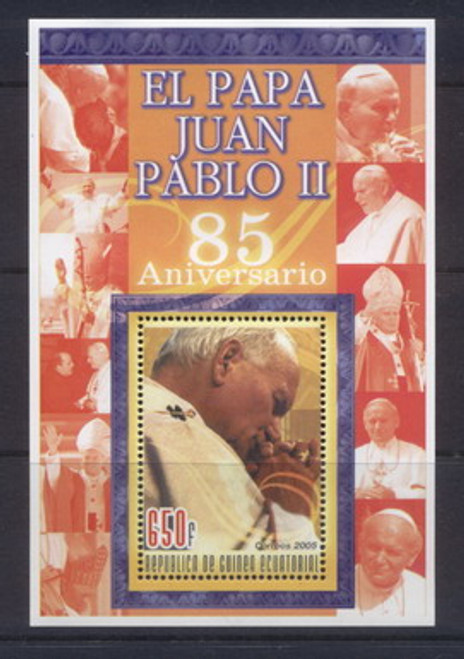 Pope John Paul II 85th Birthday - 4 Sheet Set M0807-10