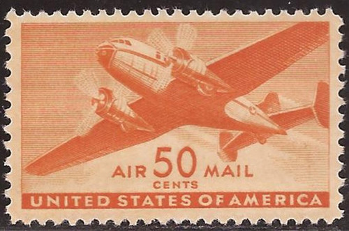 US Stamp - 1941 50c Transport Plane Stamp - MNH - Scott #C31