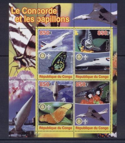 Butterflies & The Concorde On Stamps M0787