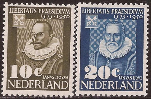 Netherlands - 1950 University of Leyden - 2 Stamp Set- LH #328-9 Netherlands - 1950 University of Leyden - 2 Stamp Set- LH #328-9