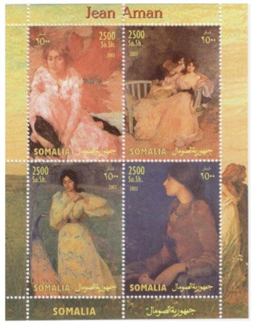 Jean Aman Paintings On Stamps S223266